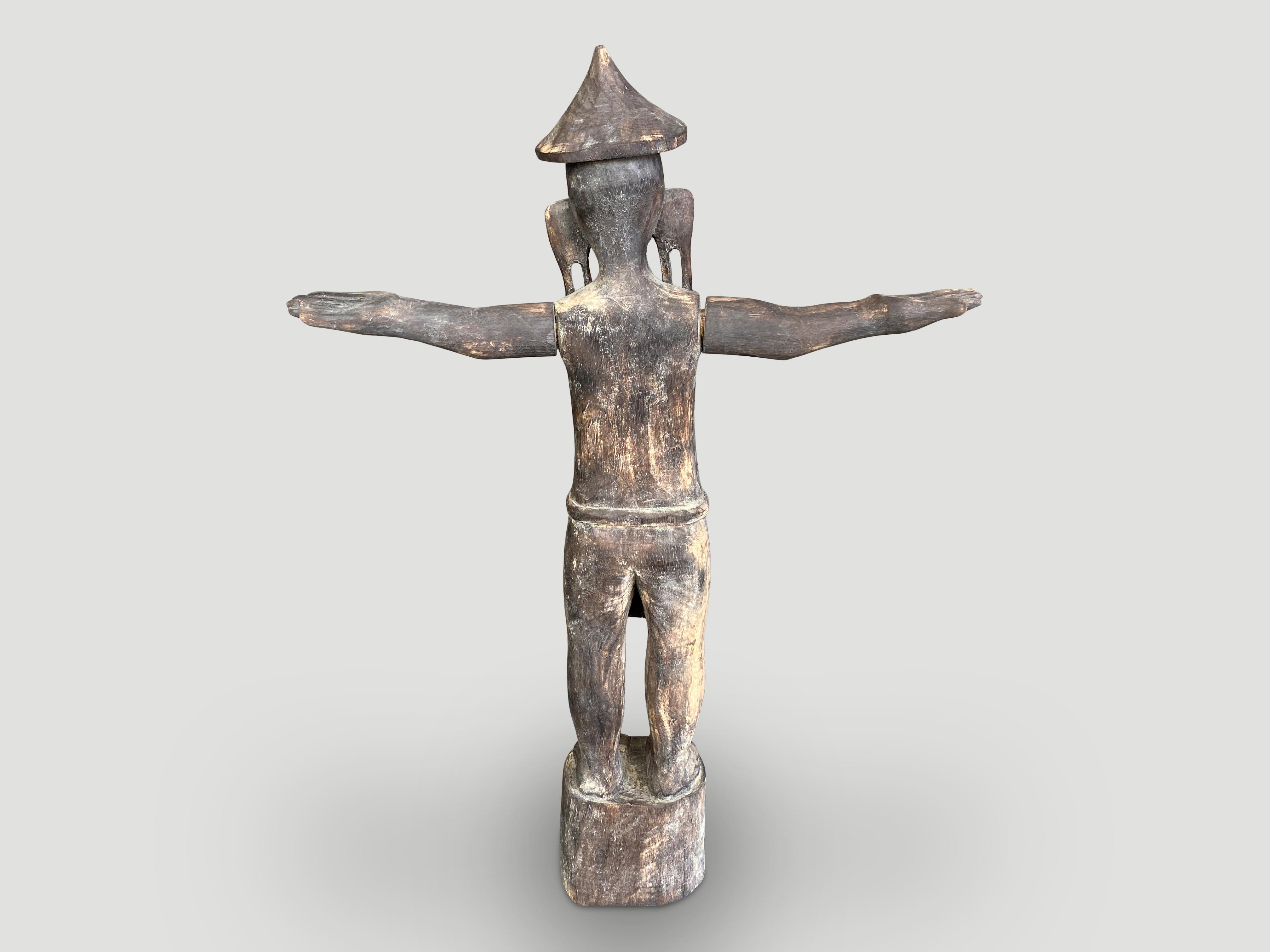 Tribal Andrianna Shamaris Antique Statue from Borneo