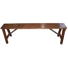 Andrianna Shamaris Antique Teak Wood Bench