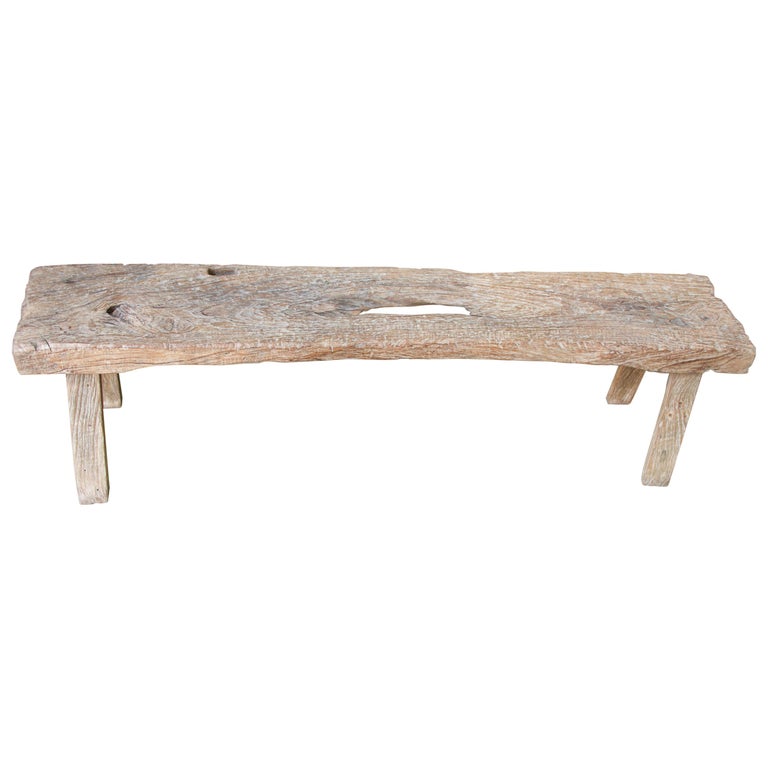 Andrianna Shamaris Antique Teak Wood Bench At 1stdibs