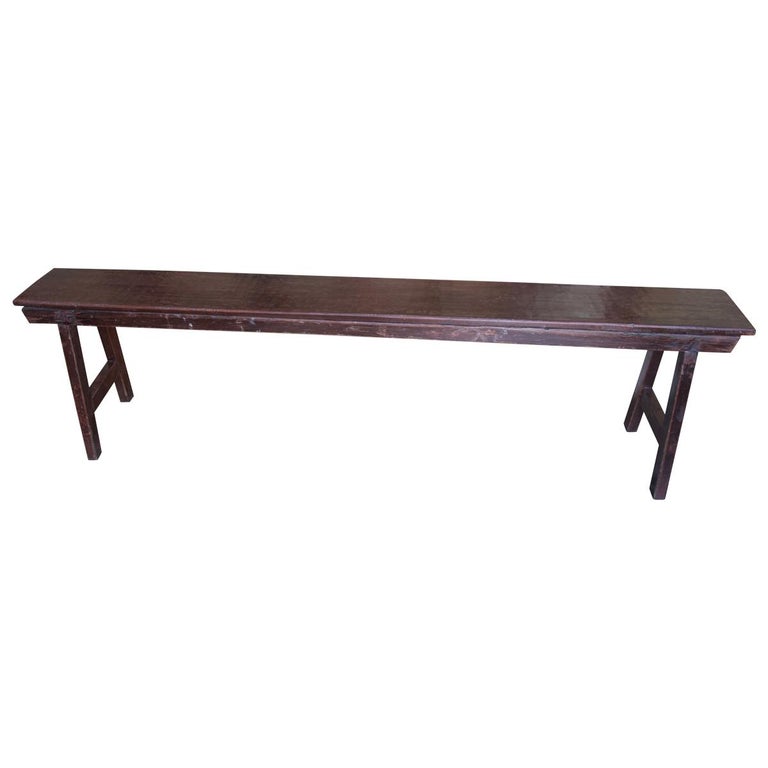 Andrianna Shamaris Antique Teak Wood Bench For Sale At 1stdibs