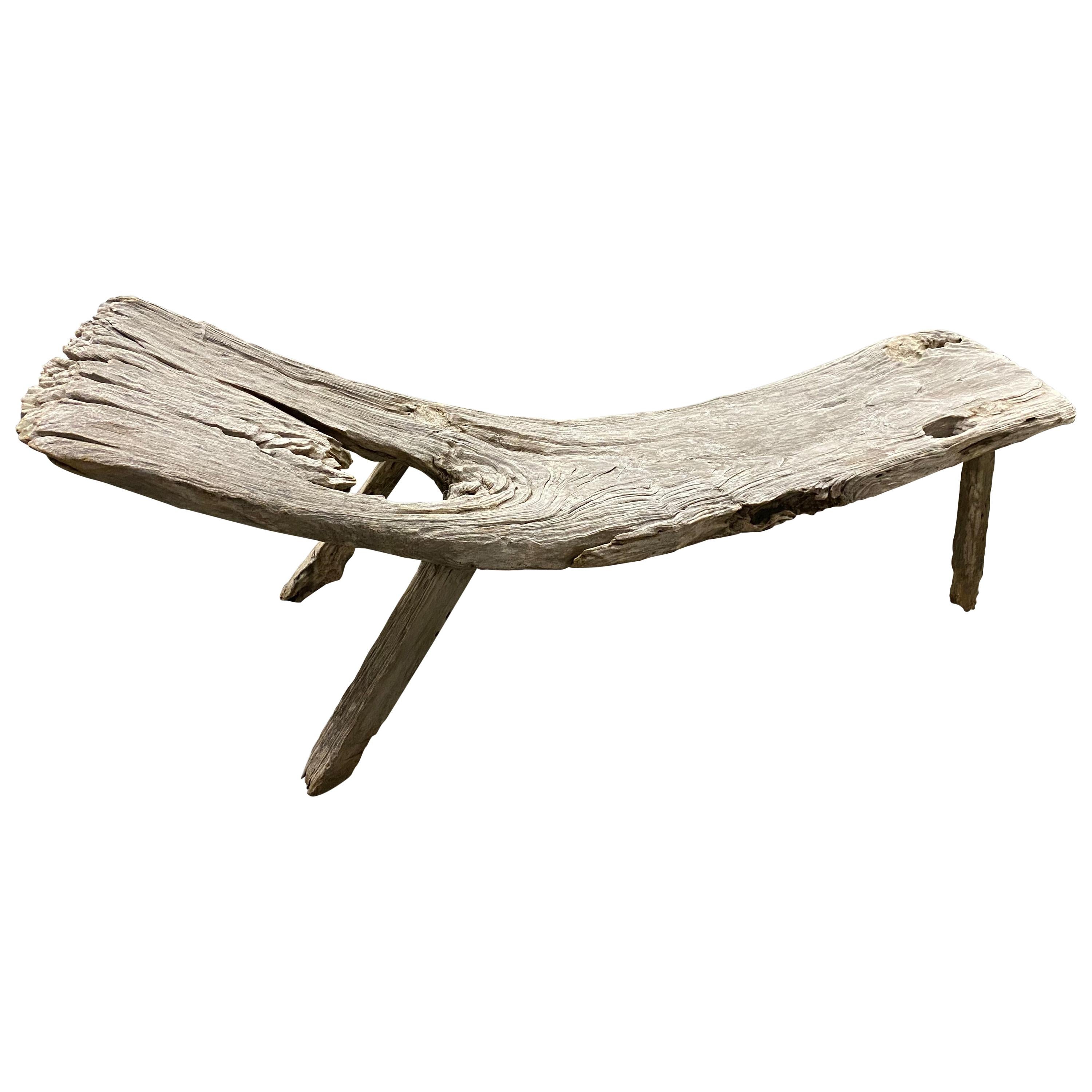 Andrianna Shamaris Antique Teak Wood Bench