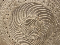 Antique Teak Wood Carved Panel