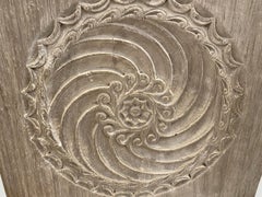 Antique Teak Wood Carved Panel