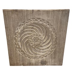 Antique Teak Wood Carved Panel