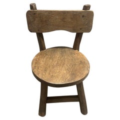 Antique Teak Wood Chair or Side Table