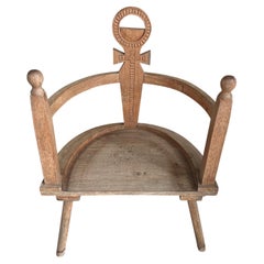 Andrianna Shamaris Antique Teak Wood Decorative Chair