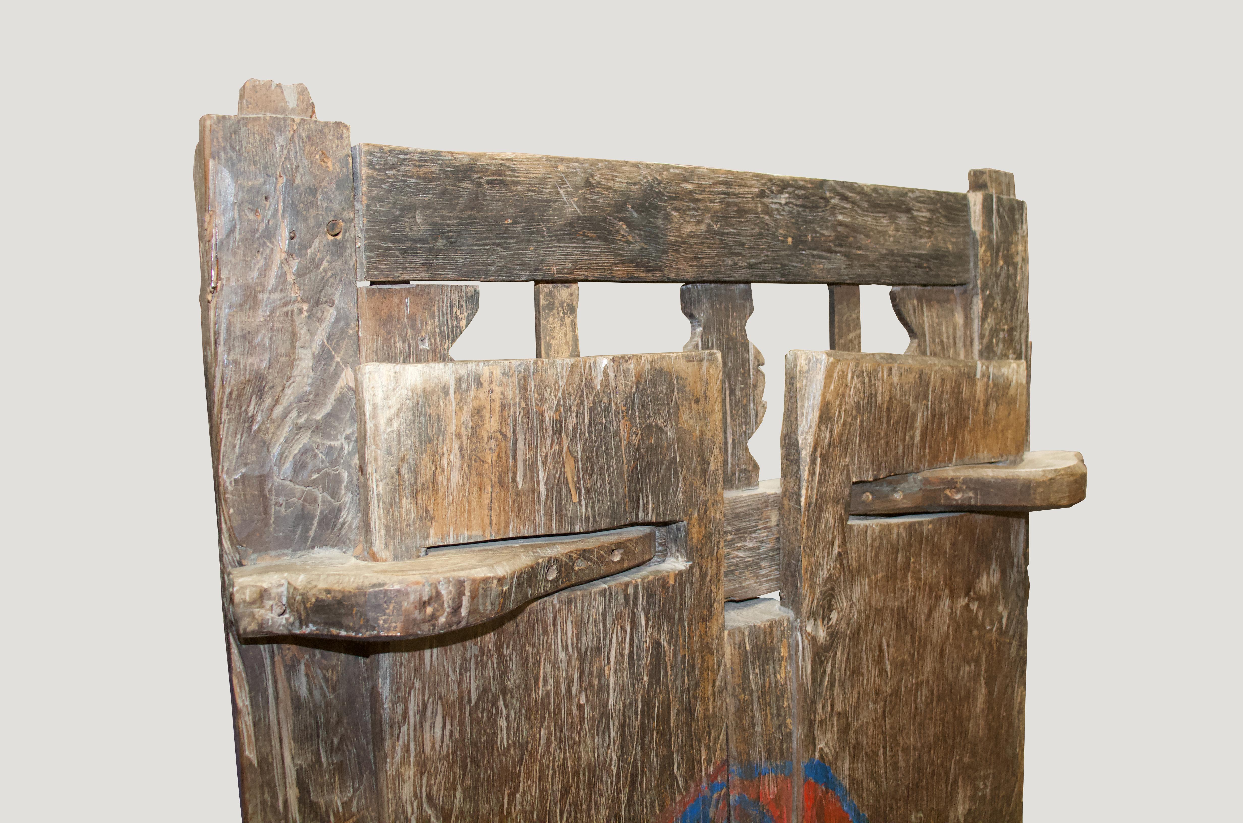 Primitive Andrianna Shamaris Antique Teak Wood Doors