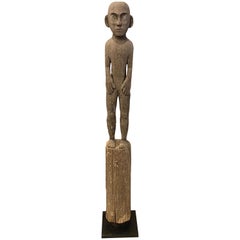 Andrianna Shamaris Antique Teak Wood Statue from Borneo