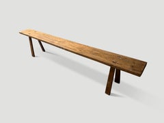 Antique Teak Wood Wabi Bench
