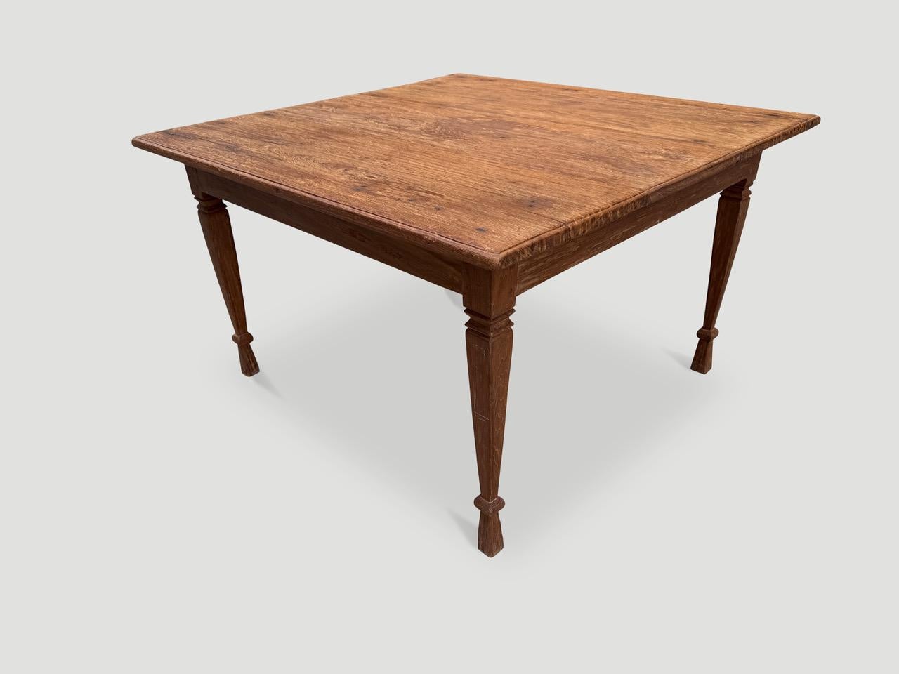 Minimalist Andrianna Shamaris Antique Teak Wood Wabi Sabi Table For Sale