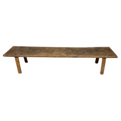 Andrianna Shamaris Antique Teak Wood Wide Bench