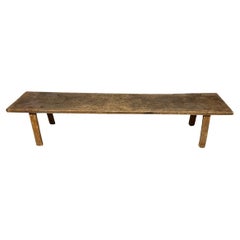 Andrianna Shamaris Antique Teak Wood Wide Bench 