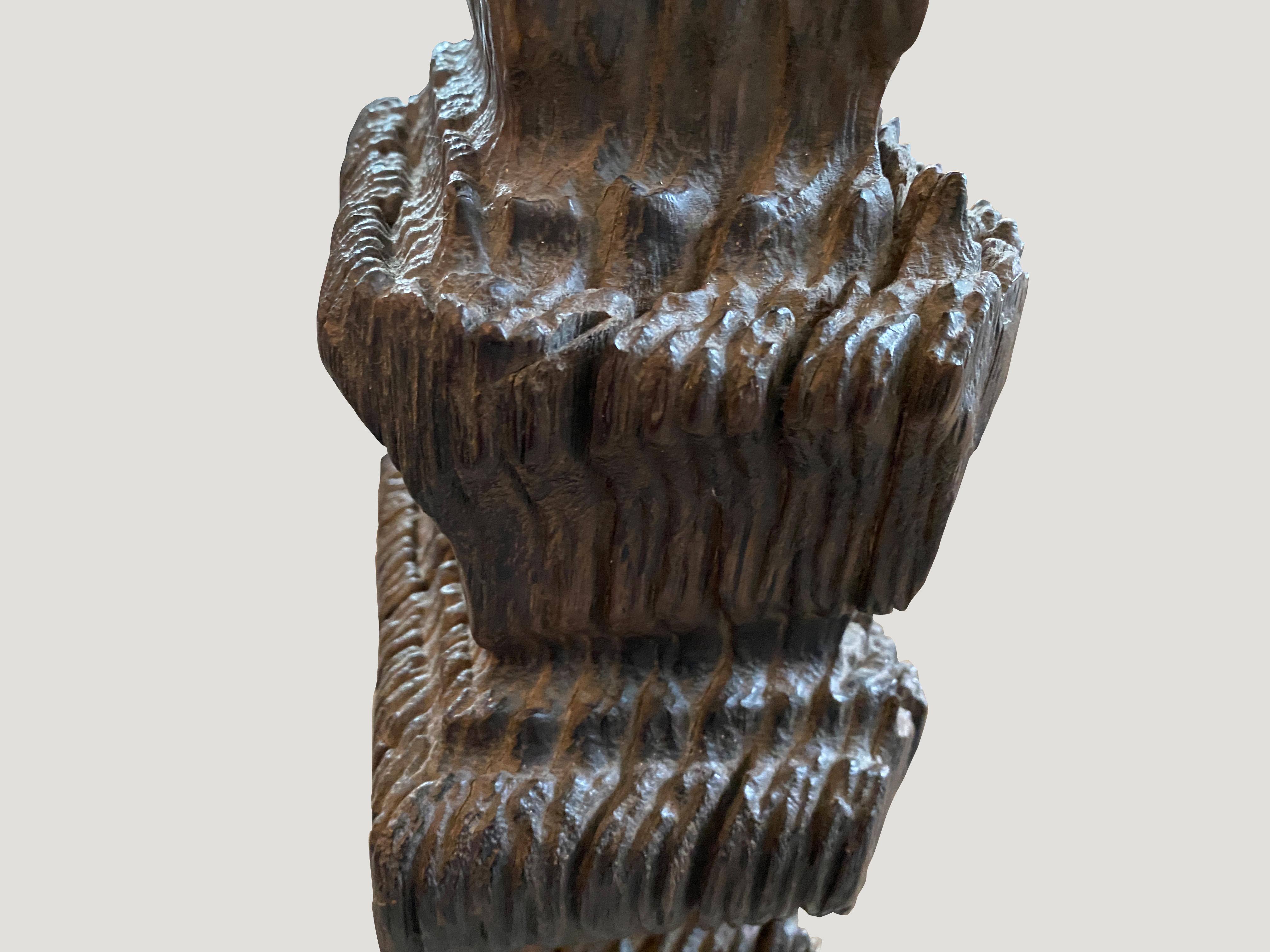 Reclaimed Wood Andrianna Shamaris Antique Temple Sculpture