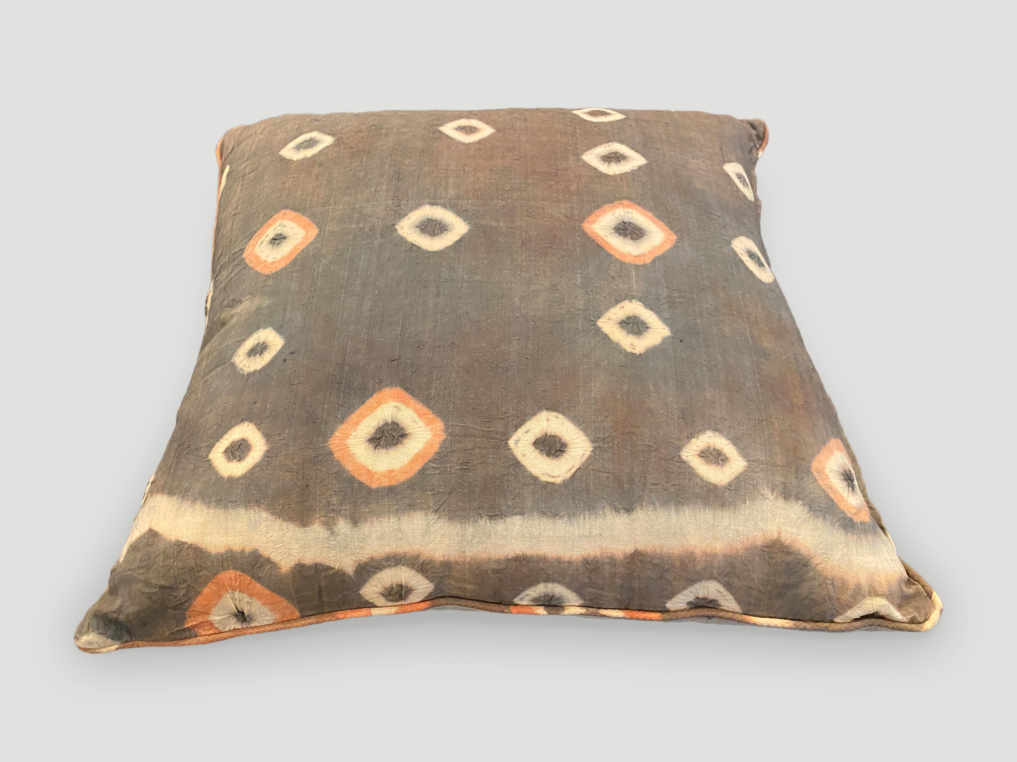 Indonesian Andrianna Shamaris Antique Textile Pillow For Sale