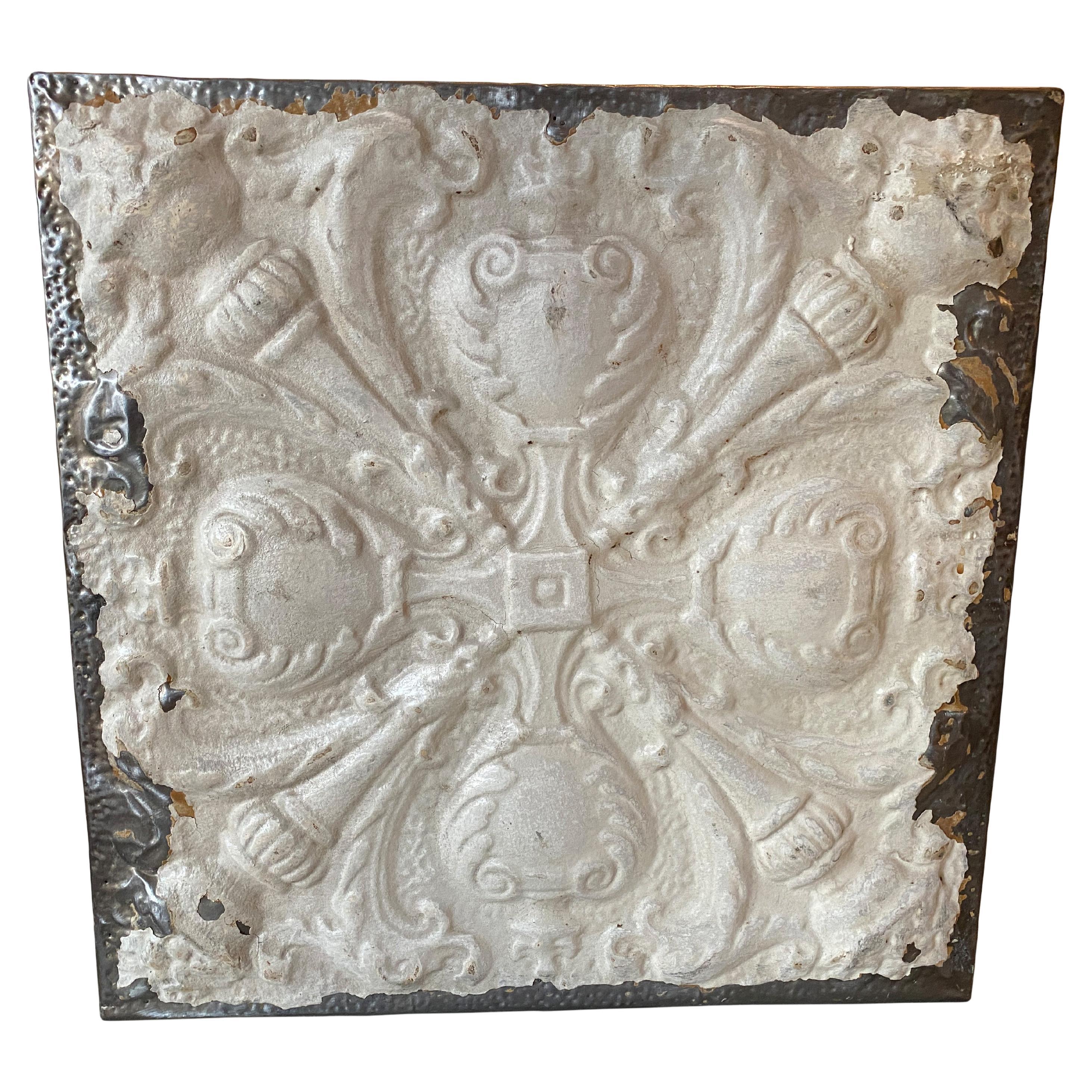 Andrianna Shamaris Antique Tin Ceiling Remnant