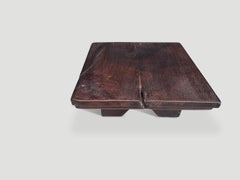 Andrianna Shamaris Antique Tray Side Table, Minimalist Style