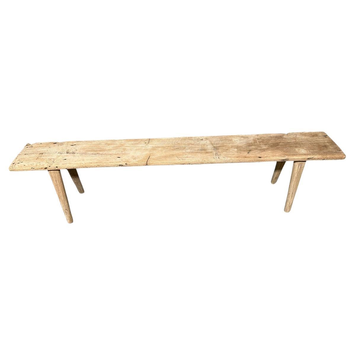 Andrianna Shamaris Antique Wabi Sabi Bench For Sale