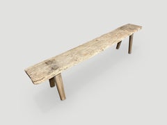 Andrianna Shamaris Antique Wabi Sabi Teak Wood Bench