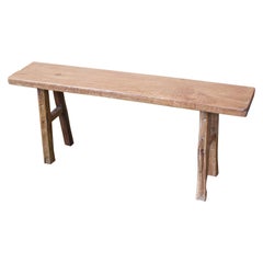 Andrianna Shamaris Antique Wabi Sabi Teak Wood Bench