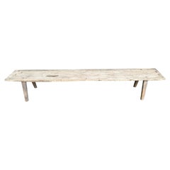 Andrianna Shamaris Antique Wabi Sabi Teak Wood Bench