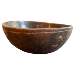 Andrianna Shamaris Antique Wood Bowl from Sulawesi