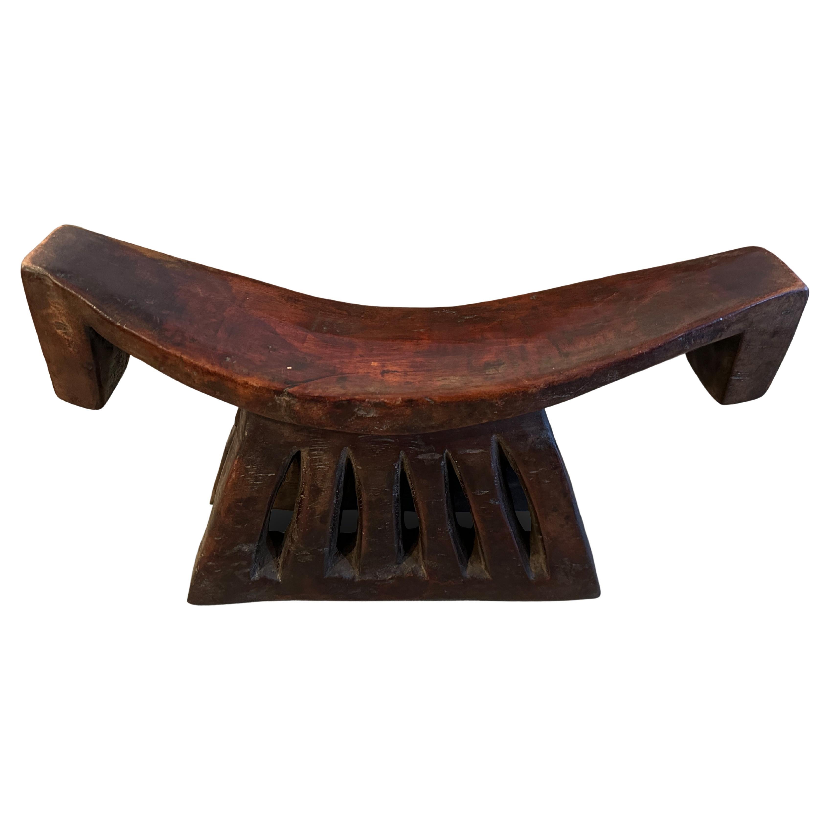 Andrianna Shamaris Antique Wooden African Head Rest For Sale