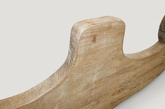 Andrianna Shamaris Architectural Teak Wood Wall Hanging