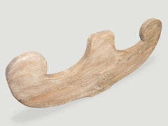 Andrianna Shamaris Architectural Teak Wood Wall Hanging