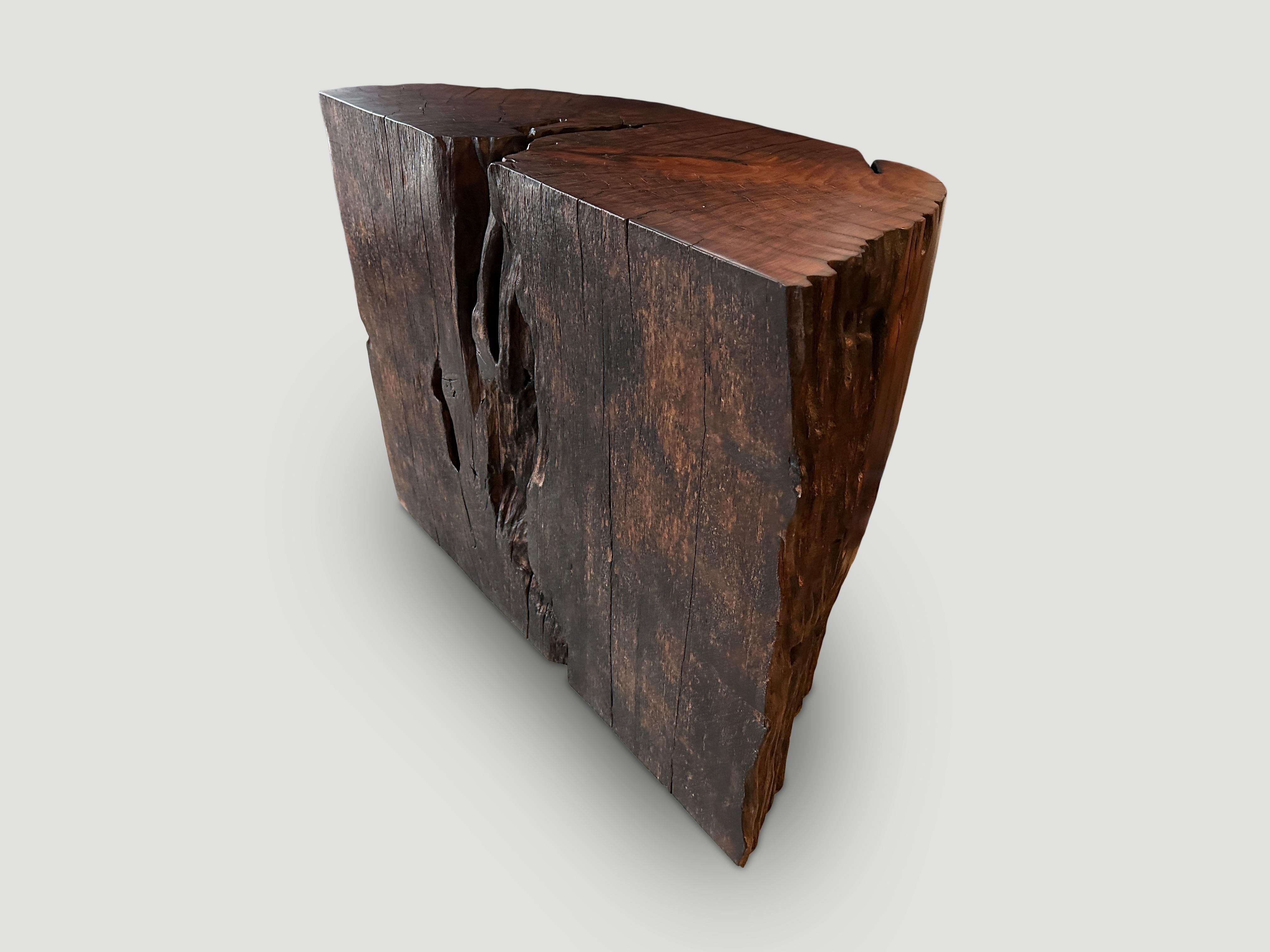 Contemporary Andrianna Shamaris Beautiful Ulin Wood Console or Pedestal