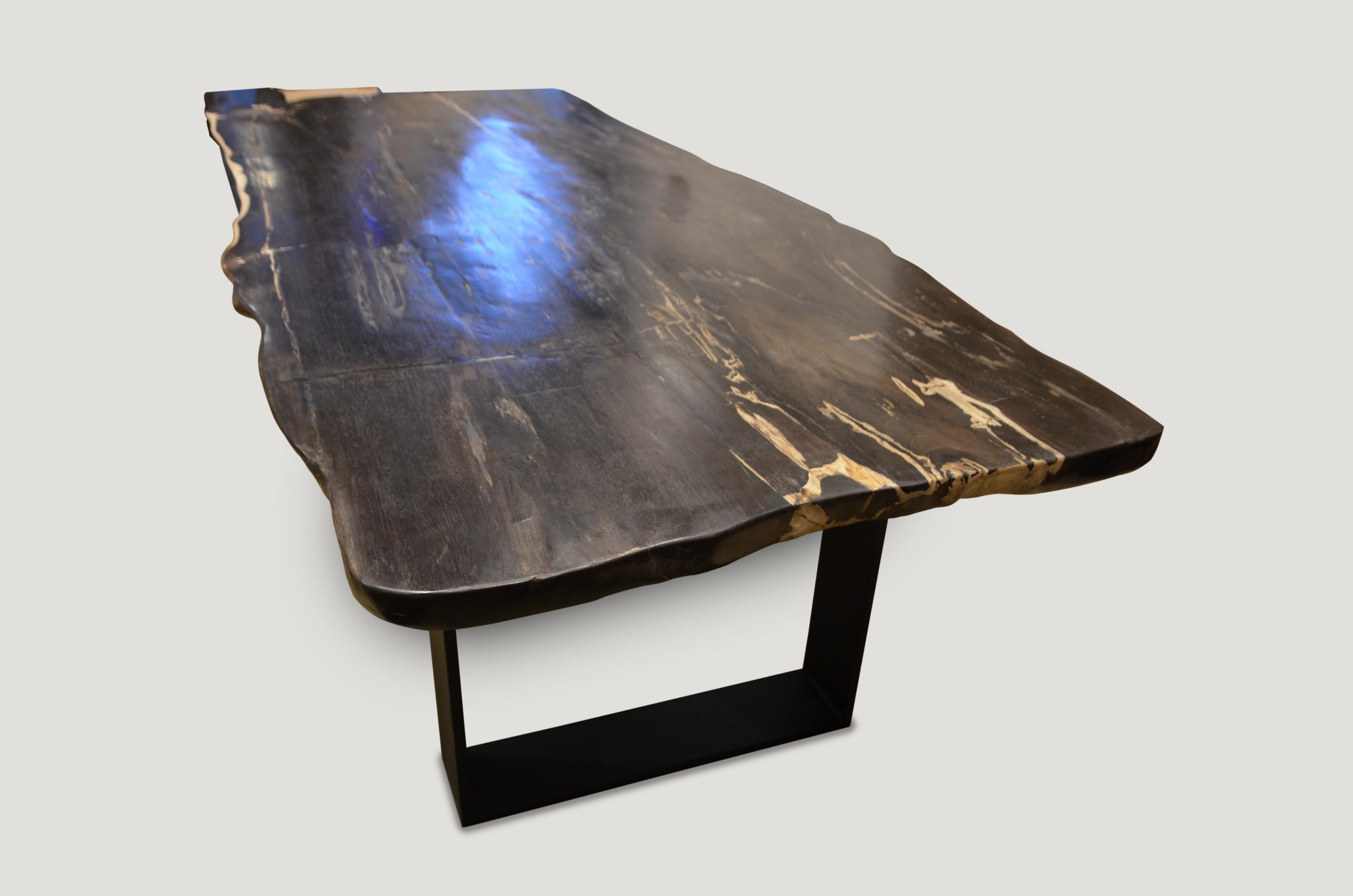 petrified wood dining table