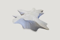 Andrianna Shamaris Bleached Teak Wood Coffee Table