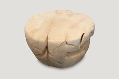 Andrianna Shamaris Bleached Teak Wood Coffee Table