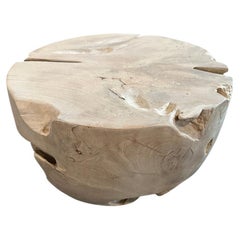 Andrianna Shamaris Bleached Teak Wood Coffee Table