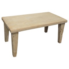 Andrianna Shamaris Bleached Teak Wood Coffee Table, Side Table or Bench