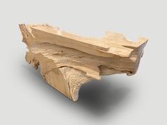 Andrianna Shamaris Bleached Teak Wood Console