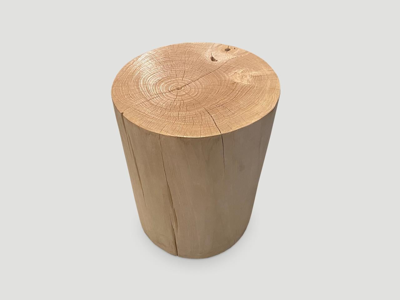 cylinder side table with storage