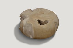 Andrianna Shamaris Bleached Teak Wood Root Coffee Table