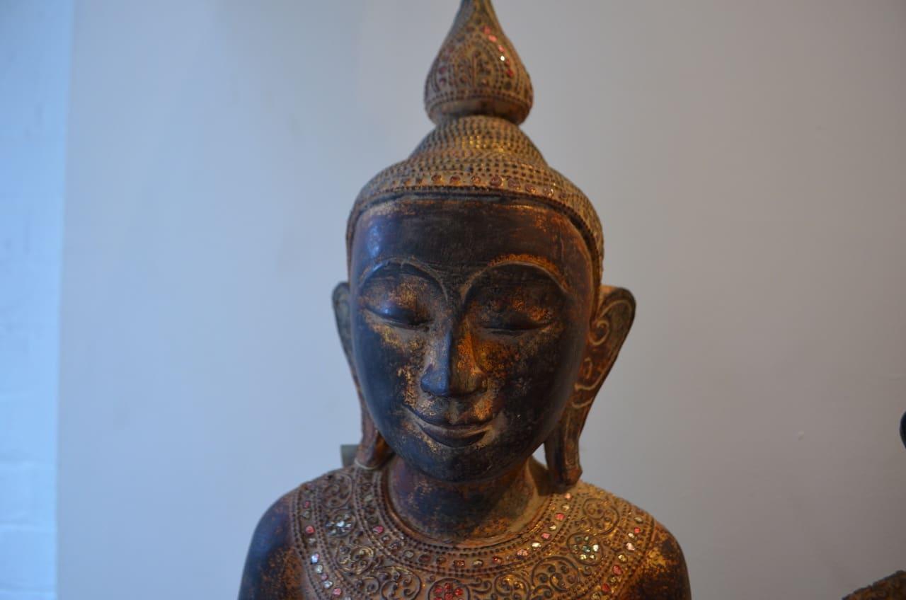 Andrianna Shamaris Buddha and Buddhist Monk Statues 1