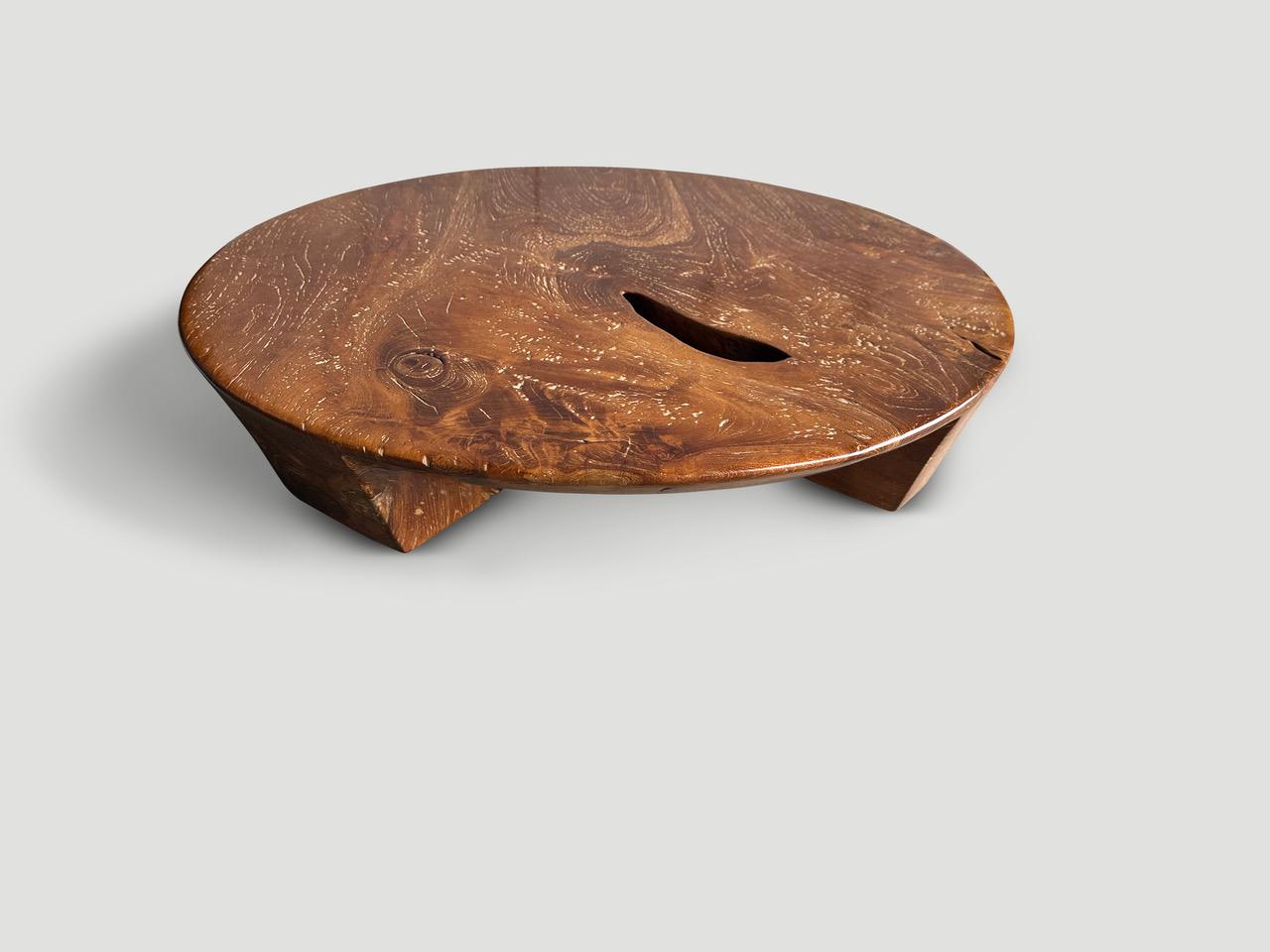 Contemporary Andrianna Shamaris Minimalist Low Profile Table For Sale