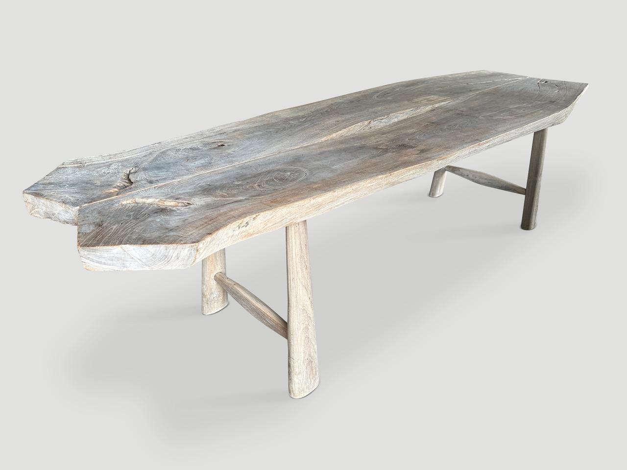 Andrianna Shamaris Century Old Teak Wood Dining Table