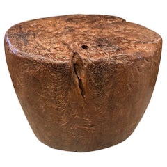 Andrianna Shamaris Century Old Teak Wood Side Table