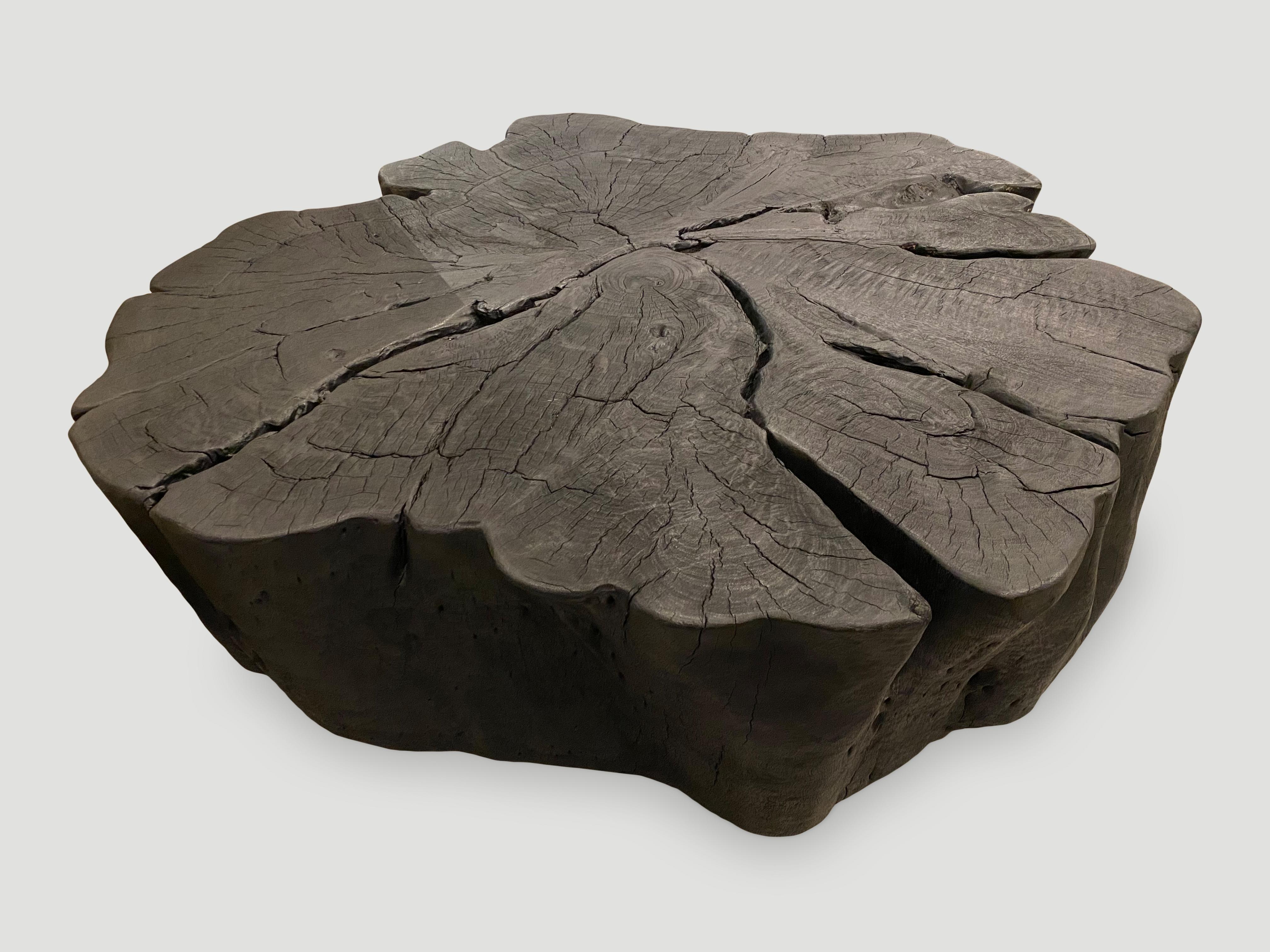Andrianna Shamaris Charred Amorphous Coffee Table In Excellent Condition For Sale In New York, NY