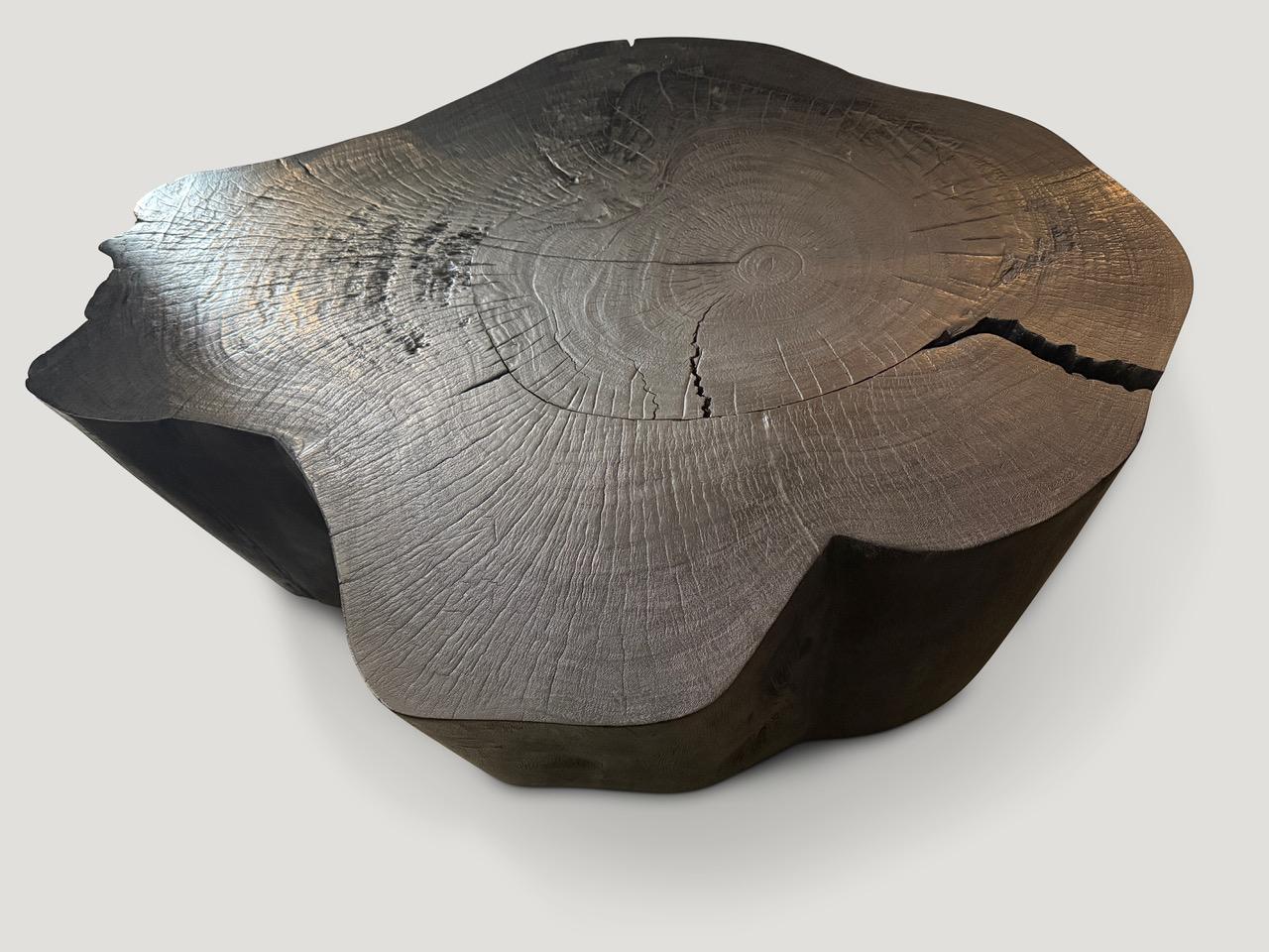 Organique Table basse Andrianna Shamaris Charred Amorphous en vente