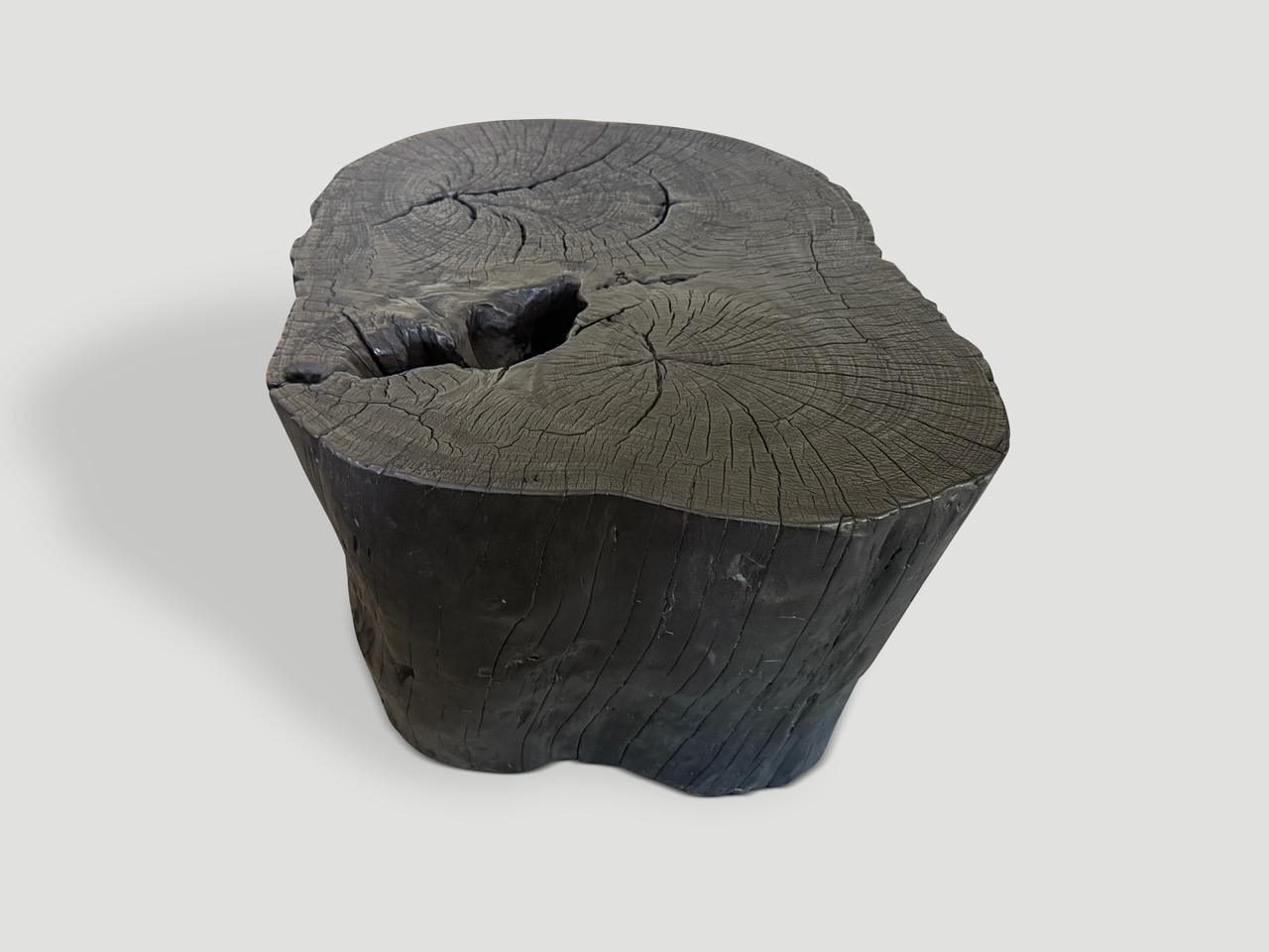 Organique Andrianna Shamaris Table basse ou table d'appoint charbonnée en vente