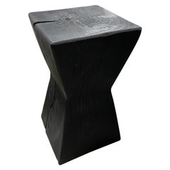 Andrianna Shamaris Charred Hourglass Side Table