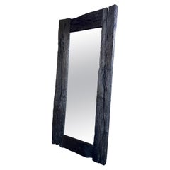Andrianna Shamaris Charred Iron Wood Mirror