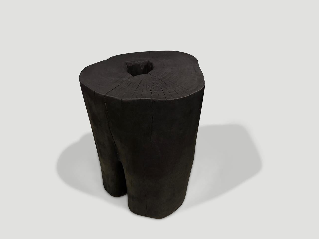 Table d'appoint Andrianna Shamaris en bois de lyche chauffé Excellent état - En vente à New York, NY