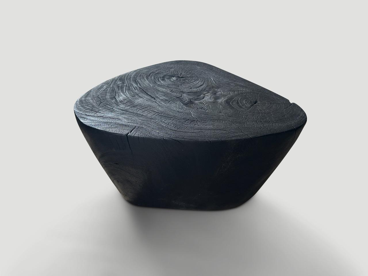 Table basse minimaliste Andrianna Shamaris Charred Excellent état - En vente à New York, NY