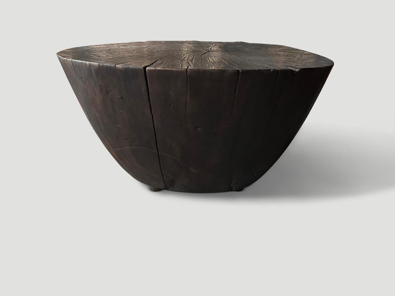 Andrianna Shamaris Charred Minimalist Coffee Table In Excellent Condition For Sale In New York, NY