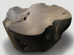 Andrianna Shamaris Charred Organic Teak Wood Coffee Table